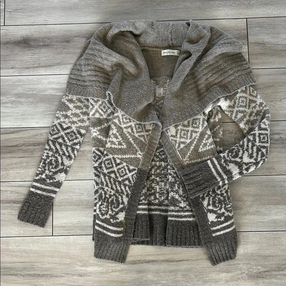Abercrombie open front knit sweater cardigan size XS